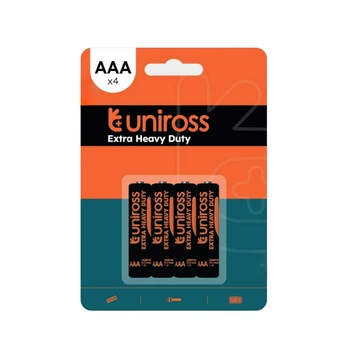 Батарейки солевые Uniross Extra Heavy Duty BP4 AAA 4 шт
