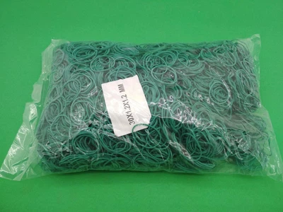 Банковские резинки, Plast, №30, зеленые, 1,2 мм, диаметр 30 мм, 1 кг, для упаковки и вязания зелени