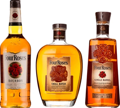 Набор бурбон Four Roses 1 л 40% + Four Roses Small Batch 0.7 л 45% + Four Roses Single Barrel 0.7 л 50% (2021000246296N)