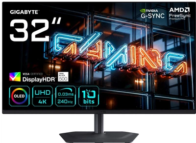 Монитор 31.5" Gigabyte MO32U24 OLED Gaming Monitor