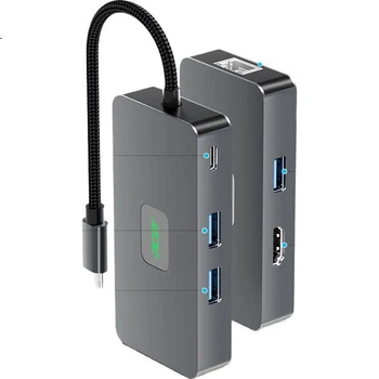 Док-станція Acer Type-C Gigabit Ethernet адаптер USB 3.2 концентратор дротова мережева карта RJ45 конвертер 4K60Hz HD PD зарядний пристрій док-станція