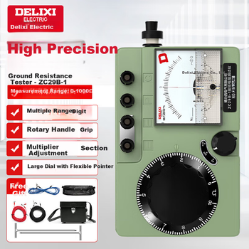 DELIXI ELECTRIC Измеритель сопротивления заземления, портативный прибор для измерения сопротивления заземления, молниезащита.