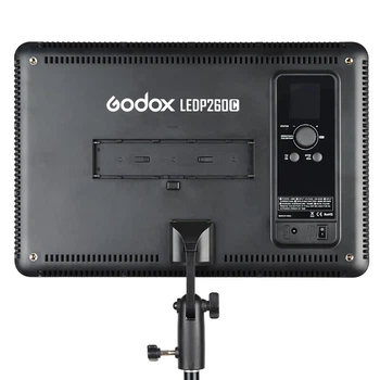 Светодиодный заполняющий свет Godox LEDP260C с регулируемой цветовой температурой, мягкий свет для одежды, прямых трансляций, фотосъемки, видеозаписи, студийных новостных передач, официального стандартного комплекта.