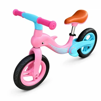 Детский беговел BALANCE BIKE Dolphin Pink с регулируемым сиденьем и EVA колесами