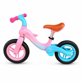 Беговел BALANCE BIKE Dolphin Pink детский с регулируемым сиденьем и EVA колесами
