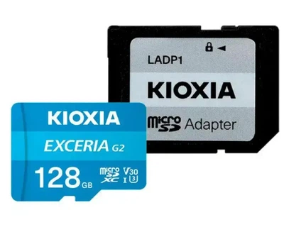 Карта пам'яті MicroSDXC 128GB Kioxia Exceria G2 UHS-I (LMEX2L128GG2) + SD-адаптер