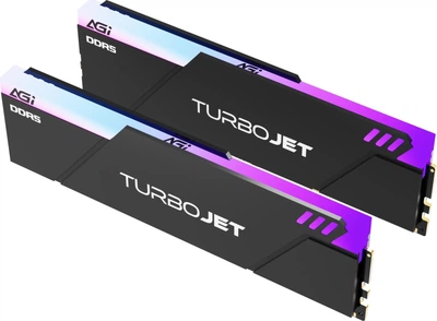 Pamięć RAM AGI DDR5-6000 32768MB PC5-48000 (Kit of 2x16384) UD858 TurboJet RGB Black (AGI6APC16UD858-DC)