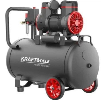 Компресор безмасляний 50L Kraft&Dele KD1391 69х31х61 см