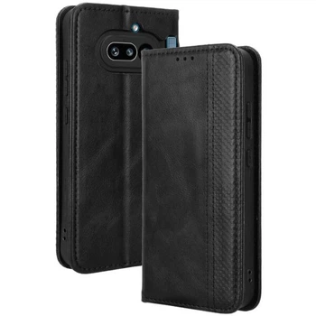 Чохол-книжка Deexe Retro Style для Nothing Phone (4a) - Black