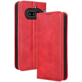 Чохол-книжка Deexe Retro Style для Nothing Phone (4a) - Red
