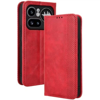 Чохол-книжка Deexe Retro Style для Nothing Phone (4a) Pro - Red