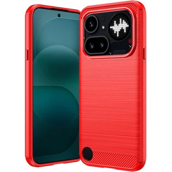 Силиконовый (TPU) чехол UniCase Carbon для Nothing Phone (4a) Pro - Red