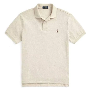 Футболка Polo Ralph Lauren світло-бежевому кольору, поло ральф лорен, розмір S