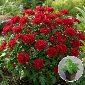 Хризантема касетна Jasoda Red 1 шт
