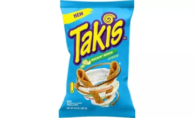 Чипси Takis Buckin 'Ranch Rolled Tortilla Chips 100g. Сметана зелень