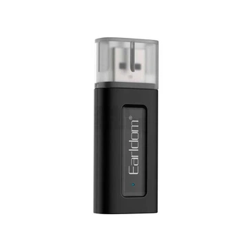 FM-трансмітер модулятор Earldom ET-M72 USB бездротове підключення телефона Bluetooth 5.0 до автомагнітоли Reciver для аудіосистеми автомобіля Чорний