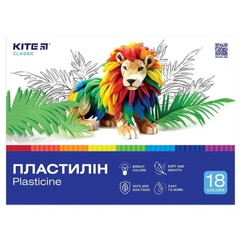 Пластилін восковий Kite Classic K-085 18 кольорів Різнокольоровий shop (4063276208422)