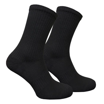 Шкарпетки Premier Socks Чорні з утепленою стопою та з високою резинкою, однотоні, унісекс, розм. 36-39