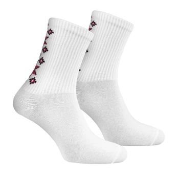 Шкарпетки Premier Socks жіночі «Квіткова вишиванка», патріотичні шкарпетки, 36-39