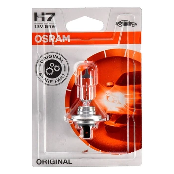 Автолампа галогенова OSRAM Original Line H7 PX26d 55W 12V прозора (6421001B)