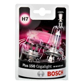 Автолампа галогенова BOSCH Gigalight Plus 150 H7 PX26d 55 W 12 V 1987301431 (1987301431)