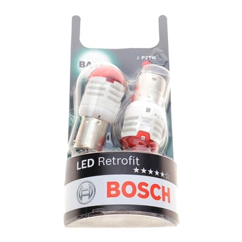 Автолампа LED (світлодіодна) BOSCH Retrofit LED P21W BA15s 1.75W 12V червона 1987301529 (1987301529)