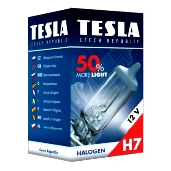 Автолампа галогенова TESLA More Light +50% H7 PX26d 55W 12V прозора B30701 (B30701)