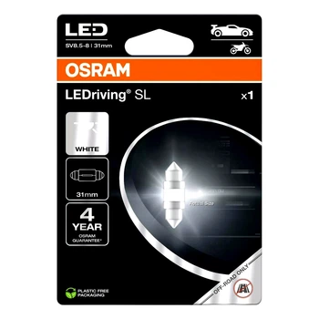 Автолампа LED (світлодіодна) OSRAM LEDriving SL C5W SV8.5-8 1W 12V біла (6438DWP1BL)