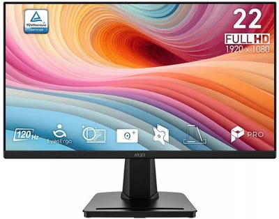 Monitor MSI PRO MP225 E12VL 21.45 cala FHD Flat 120Hz Czarny (PRO MP225 E12VL)