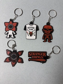 Набор брелков Очень странные дела Stranger Things для фанатов сериала на ключе или рюкзак 3D-печати