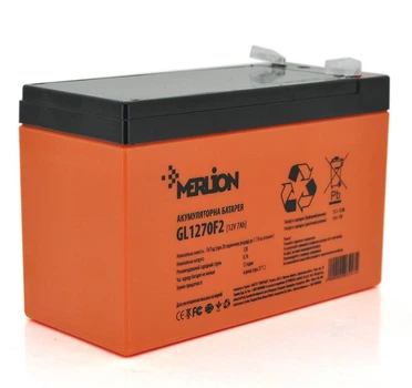 Аккумуляторная батарея GEL MERLION GL-1270-F2 12V 7Ah