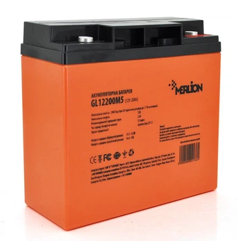 Аккумуляторная батарея GEL MERLION GL-12200-M5 12V 20Ah