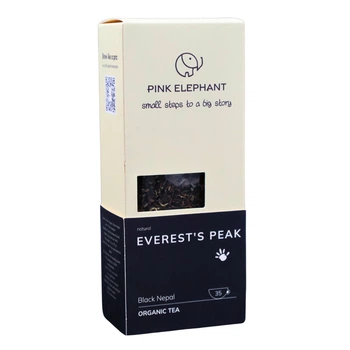 Черный чай органический гималайский Everest's Peak 70 г Pink Elephant