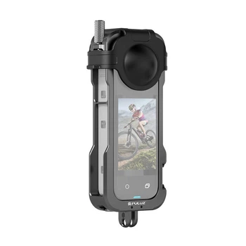 Металлический чехол Puluz с защитой объектива для Insta360 X4 (PU981B)