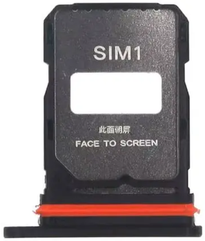 Держатель Sim-карты Xiaomi Redmi Note 15 Pro 4G Черный Black на две Sim-карты High Copy