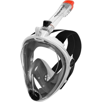 Маска для плавания полнолицевая Aqua Speed SPECTRA 2.0 черно-белая L-XL 247-05