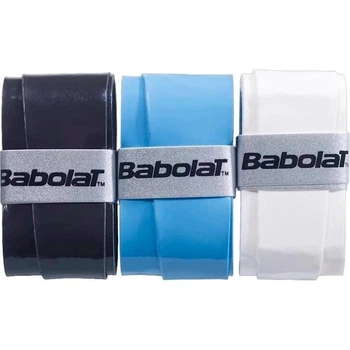 Обмотка для ракеток Babolat MY OVERGRIP X3 белая, голубая, черная (3 штуки) 653052-164