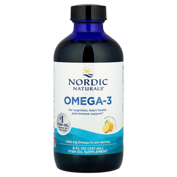 Риб'ячий жир Nordic Naturals "Omega-3" омега 3 зі смаком лимона, 1560 мг (237 мл)