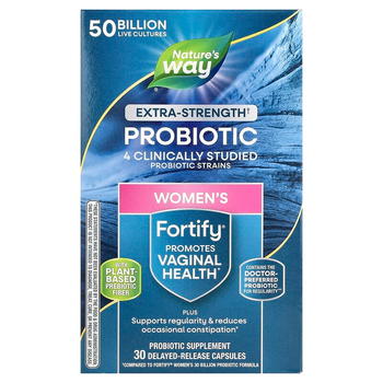 Пробіотики для жінок nature's Way "Primadophilus Fortify women's Probiotic" з відстроченим вивільненням, 50 млрд ДЕЩО (30 рослинних капсул)