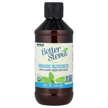 Жидкий сахарозаменитель стевия NOW Foods, Better Stevia "Organic Glycerite" глицерит бескалорийный подсластитель (237 мл)