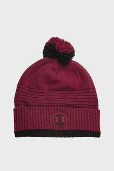 Чоловіча бордова шапка Halftime Fleece Beanie Under Armour OSFM 1365922-626