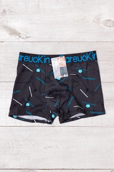 Чоловічі труси боксери з широкою гумкою NoBrand XXL Графітовий (p-20301-242232)