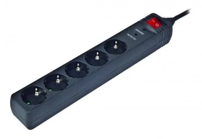 Фільтр мережевий EnerGenie, 5 розеток, 4.5 м, Black (SPG5-C-15)