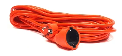 Подовжувач мережевий PowerPlant, 1 розетка, 10 м, Red (PPCA08M100S1)