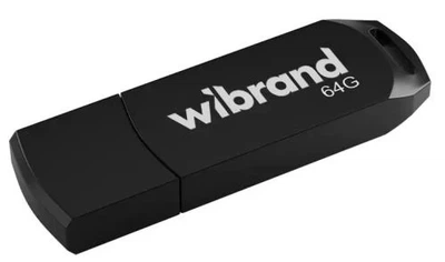 Флеш накопитель USB 64Gb Wibrand Mink, Black, USB 2.0 (WI2.0/MI64P4B)
