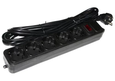Фільтр мережевий Gembird, 5 розеток, 4.5 м, Black (SPG5-G-15B)