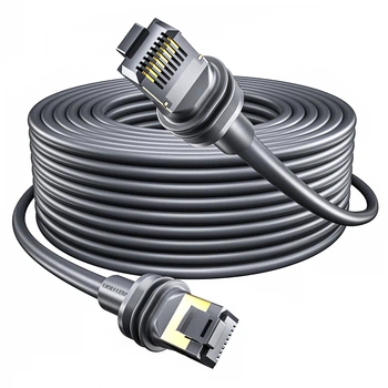 Сетевой кабель Vention Cat.7 SFTP RJ45 для Starlink Standard Gen3 и Mini 10 Гбит/с 30 м Серый (IAJHT)