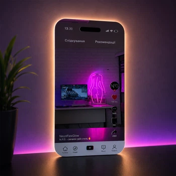 Зеркало TikTok з LED-подсветкою N.F.G. 50×100см Под Заказ