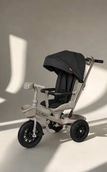 Детский Велосипед трехколесный TILLY FLASH (T-3812 BLACK) складной руль