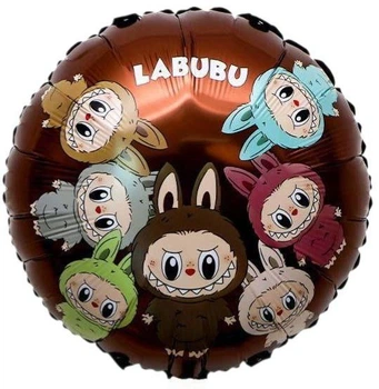 Фольгированный шар Labubu 18" двусторонний, Китай